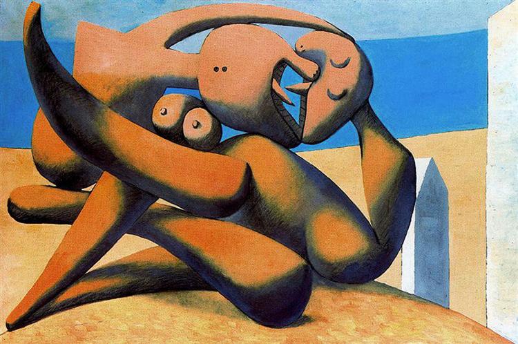 Picasso Figures At The Seaside Personnages Au Bord De La Mer